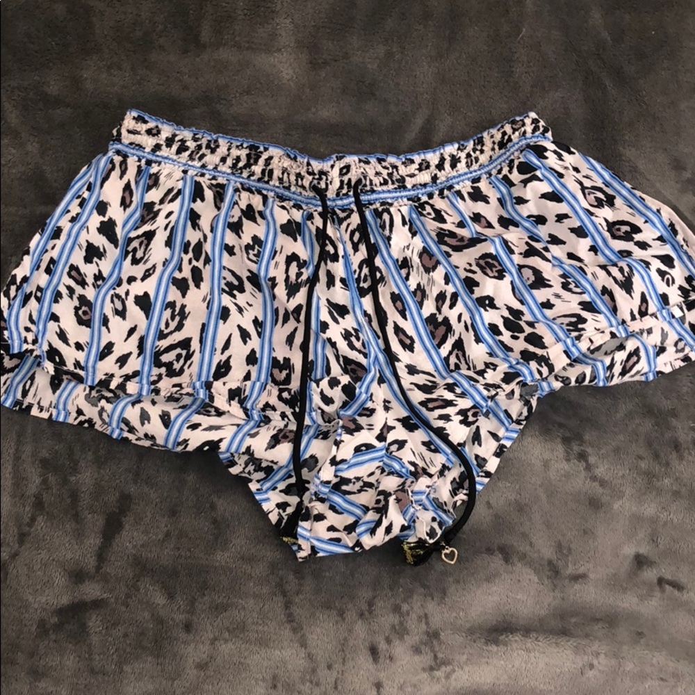 Leopard print pj shorts
